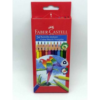 116544  Faber Castell 24 Buntstifte Dreikant Malstifte Colour Pencils Triangular