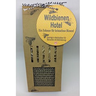 Bienenhotel aus Pappe  Wildbienen Hotel Bienen