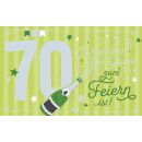 Geburtstagteelicht Zum 70. Geburtstag Geburtstagkarte...