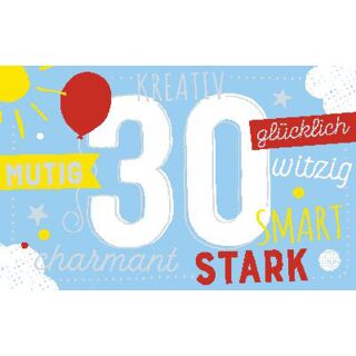 Geburtstagteelicht Geburtstag Geburtstagkarte Kerze Teelicht Zum 30. Geburtstag