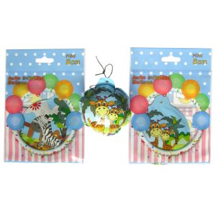 Mini Ballon automatischer Aufblaseffekt 8cm mit Schnur