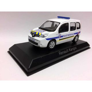 511324 Norev 1:43 Renault Kangoo 2013 Police Municipale Yellow & Blue Stripping
