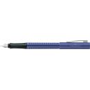 140902 Faber Castell Füller Grip 2011 Füllhalter blau medium Fountain pen