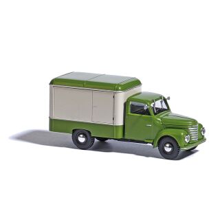 52000 Busch 1:87 Framo Barkas V901/2 Kofferwagen Grün/Beige
