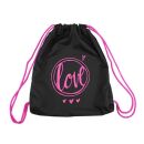What Ever Sportbeutel  mit Spruch Turnbeutel Rucksack Tasche Gym Bag schwarz