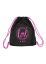 What Ever Sportbeutel  mit Spruch Turnbeutel Rucksack Tasche Gym Bag schwarz