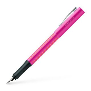 140914 Faber Castell Füller Grip 2010 M Pink Orange medium Fountain pen