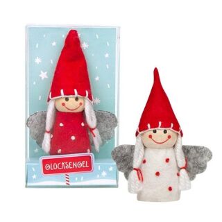 946447 Trendhaus Hello Winter Glücksengel 7 cm Wichtel Zwerge Weihnachten