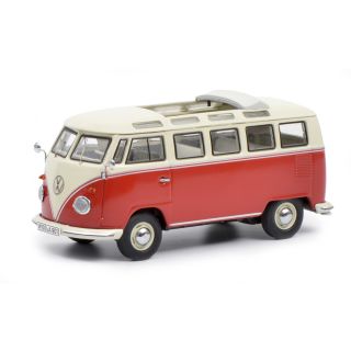 450374300 Schuco 1:43 VW T1 Samba Bus red/beige rot/beige