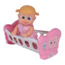105143325 Simba Bouncin Babies Little Bonny mit Wiege Puppe Spielzeug