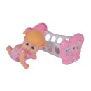105143325 Simba Bouncin Babies Little Bonny mit Wiege Puppe Spielzeug