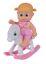 105143326 Simba Bouncin Babies Little Bonny mit Schaukelpferd Puppe Spielzeug