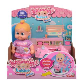 105143327 Simba Bouncin Babies Little Bonny mit Baby Walker Puppe Spielzeug