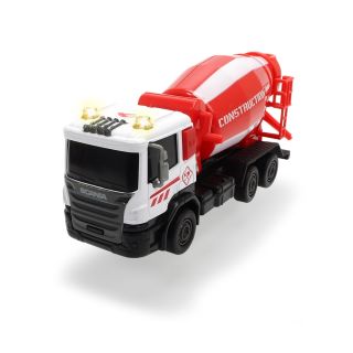 Dickie Toys City Builder Zementmischer rot Scania Licht & Sound