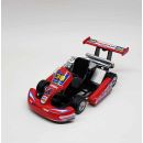 42725 Turbo Co Kart Rennauto Spielzeug Auto Rückziehmotor metall 13cm