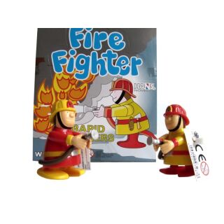 72876 Aufzieh Feuerwehrmann Figur Feuerwehr 6,5cm