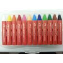 120011 Faber Castell Wachsmalkreide Jumbo 12 Stifte Wachs Buntstifte