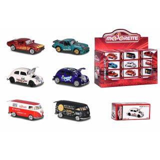 212052017 Majorette Vintage Deluxe Collectors Box Cars VW Porsche Ford