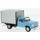 WB275T WhiteBox 1:43 Dodge D-400 Box Van, hellblau/grau 1971