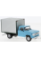 WB275T WhiteBox 1:43 Dodge D-400 Box Van, hellblau/grau 1971