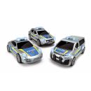 203712014 Dickie 1:32 Police Uni Polizei Porsche Mercedes Citroën Licht und Sound