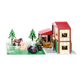 5609 Siku World Pferdehof Pferde Traktor Horse Farm
