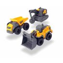 203722009 Dickie Volvo Micro Builders 3er Set