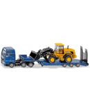 1790 Siku 1:87 MAN LKW Tieflander mit JCB Radlader