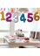 BIRTHDAY FUN Zahlen-Ballon- Sticker XL "0-9" sortiert zum Kleben und Aufhängen