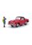 450125200 Schuco Piccolo Mercedes 190 SL ROSEMARIE N. rot
