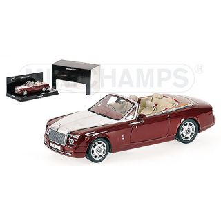 436134731 Minichamps 1:43 Rolls Royce Phantom Drophead Silver Red K