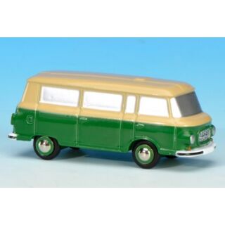 05346 Schuco Piccolo Barkas B1000 Bus Grün Beige