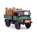 450314800 Schuco 1:43 Unimog 406 mit Holzladung