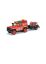 Dickie 1:43 Land Rover Defender rot Desert Team Friction Antrieb Kunstoff (K)