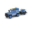 Dickie 1:43 Land Rover Defender blau Desert Team Friction...