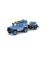 Dickie 1:43 Land Rover Defender blau Desert Team Friction Antrieb Kunstoff (K)