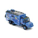 Dickie 1:43 Mercedes Zetros Rallye Explorer Team blau Friction Antrieb Kunststoff (K)