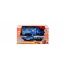 Dickie 1:43 Mercedes Zetros Rallye Explorer Team blau Friction Antrieb Kunststoff (K)