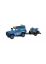 Dickie 1:43 Mercedes Zetros Rallye Explorer Team blau Friction Antrieb Kunststoff (K)