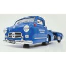 450253800 Schuco 1:43 Mercedes Benz Renntransporter blau