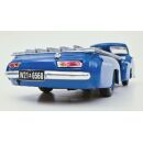 450253800 Schuco 1:43 Mercedes Benz Renntransporter blau