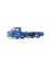 450253800 Schuco 1:43 Mercedes Benz Renntransporter blau