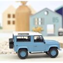 845107 Norev 1:43 Land Rover Defender 1995 Blau und Weiß Jet-car