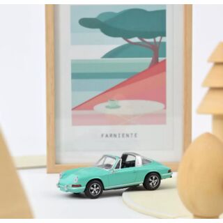 750043 Norev 1:43 Porsche 911 Targa 1969 Grün Jet-car