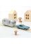 270582 Norev Ford Mustang 1968 Blau metallic und Airstream Caravan Jet-car
