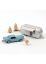 270582 Norev Ford Mustang 1968 Blau metallic und Airstream Caravan Jet-car