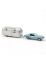 270582 Norev Ford Mustang 1968 Blau metallic und Airstream Caravan Jet-car