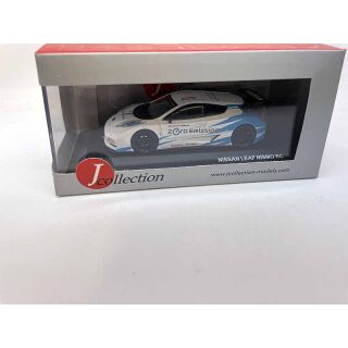 JC240 J collection 1:43 Nissan Leaf Nismo RC White/ Blue 2011