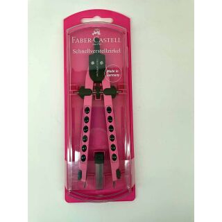 174338p Faber-Castell Zirkel pink Schnellverstellzirkel