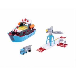 212050039 Majorette Creatix Logistic Spielzeug Hafen Container Schiff Freight Ship